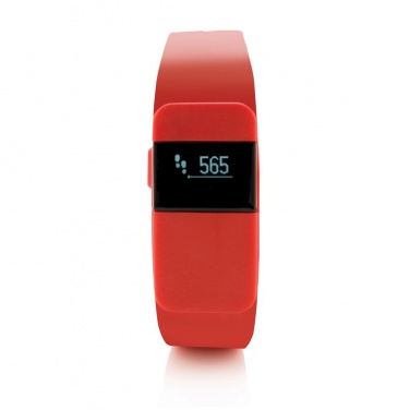 Logo trade promotional merchandise image of: Activity tracker Keep fit, red