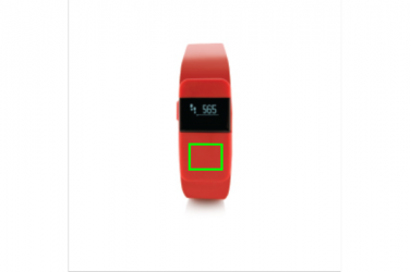 Logotrade promotional product picture of: Activity tracker Keep fit, red