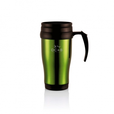 Logotrade business gift image of: Stainless steel mug, green