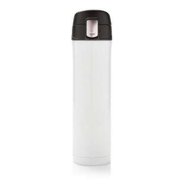 Logotrade promotional merchandise image of: Easy lock vacuum flask, white/black