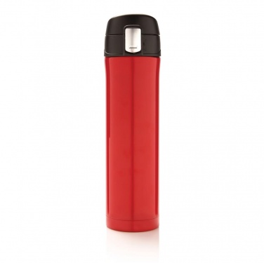 Logotrade promotional merchandise picture of: Easy lock vacuum flask, red/black