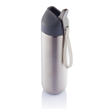 Logotrade promotional merchandise picture of: Neva water bottle metal 500ml, grey/grey