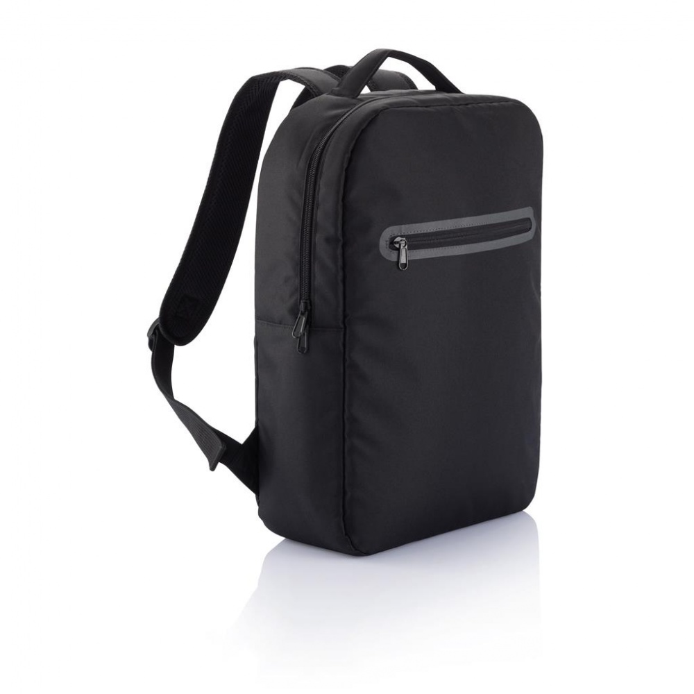 Logotrade promotional product picture of: London laptop backpack PVC free, black