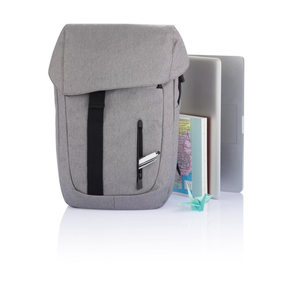 Logo trade promotional gifts image of: Osaka backpack, grey