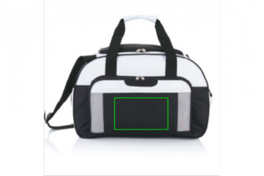 Logo trade promotional merchandise picture of: Supreme weekend bag, white/black