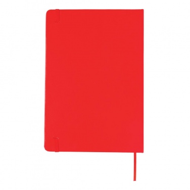 Logo trade promotional gifts image of: A5 Notebook & LED bookmark, red