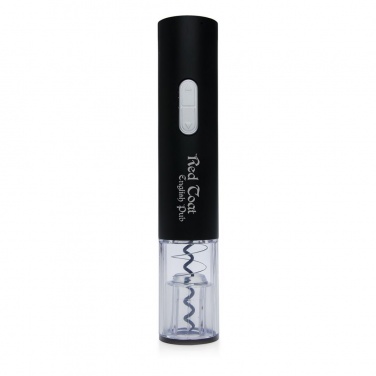 Logo trade promotional merchandise picture of: Electric wine opener - battery operated, black