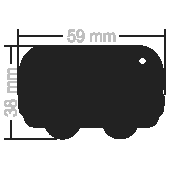 Logo trade business gift photo of: Soft Reflector Bus