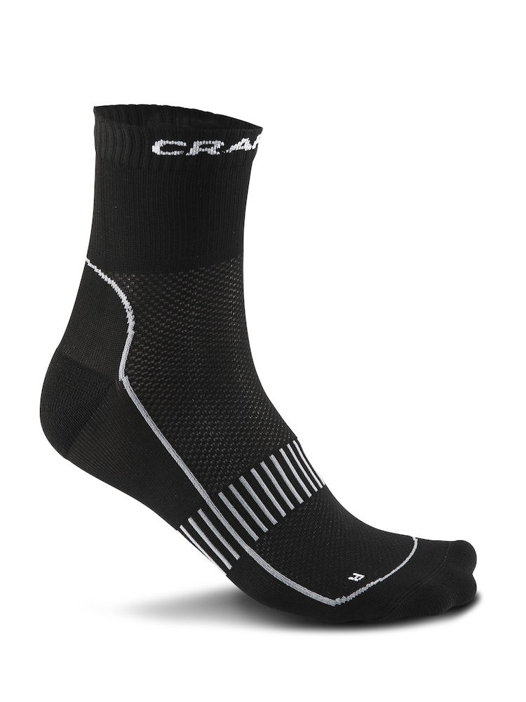 Logotrade promotional product picture of: Cool Training 2-Pack Sock, black