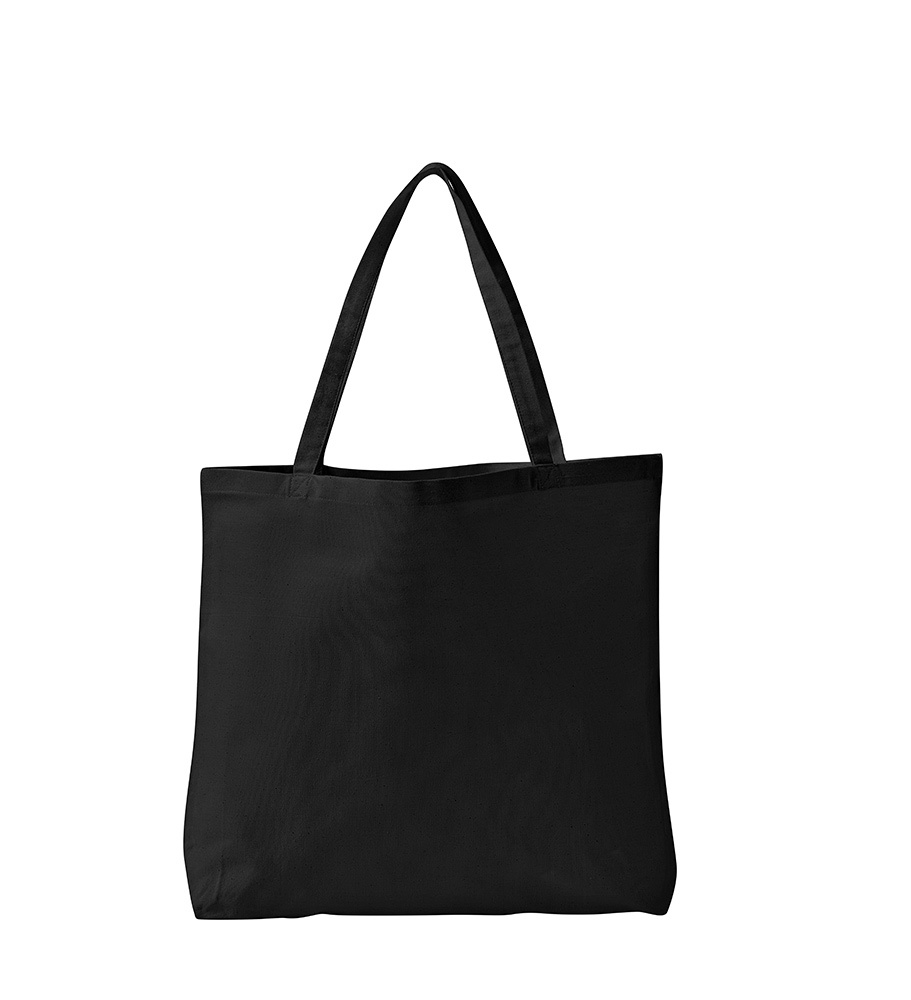Logo trade corporate gifts image of: Canvas bag GOTS, black