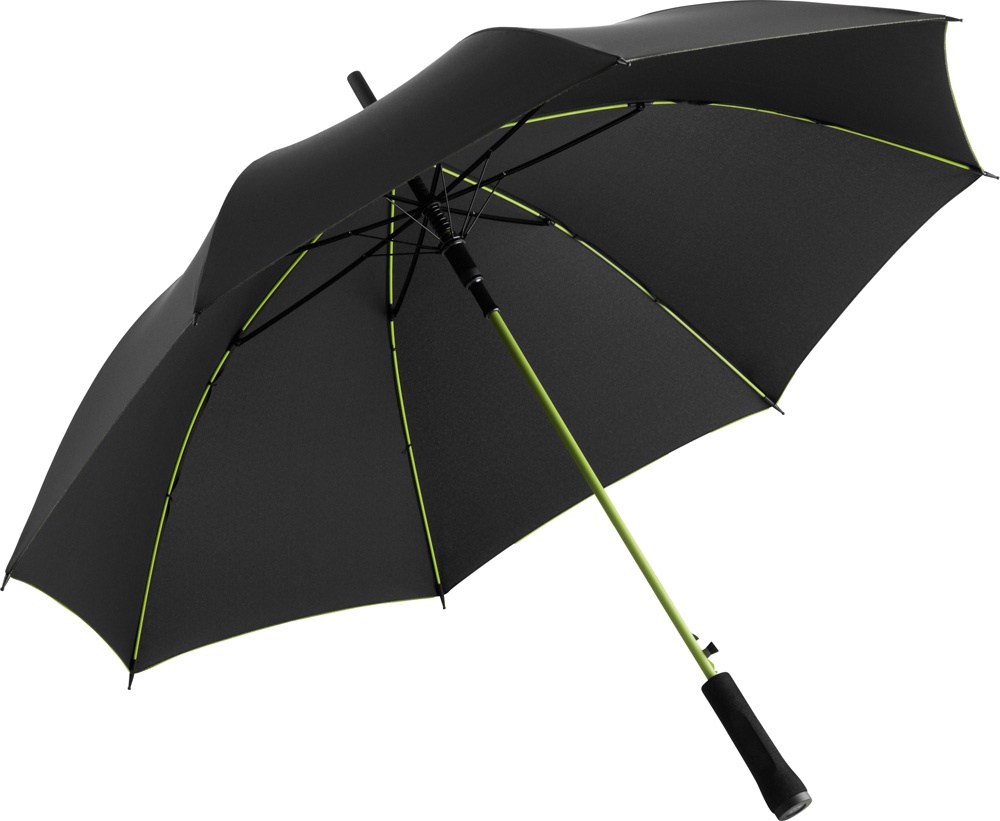 Logotrade promotional merchandise picture of: AC regular umbrella Colorline black/green