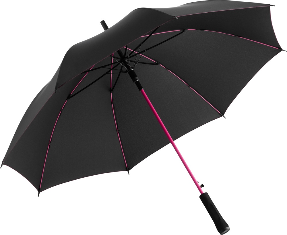 Logo trade promotional merchandise picture of: AC regular umbrella Colorline, black/pink