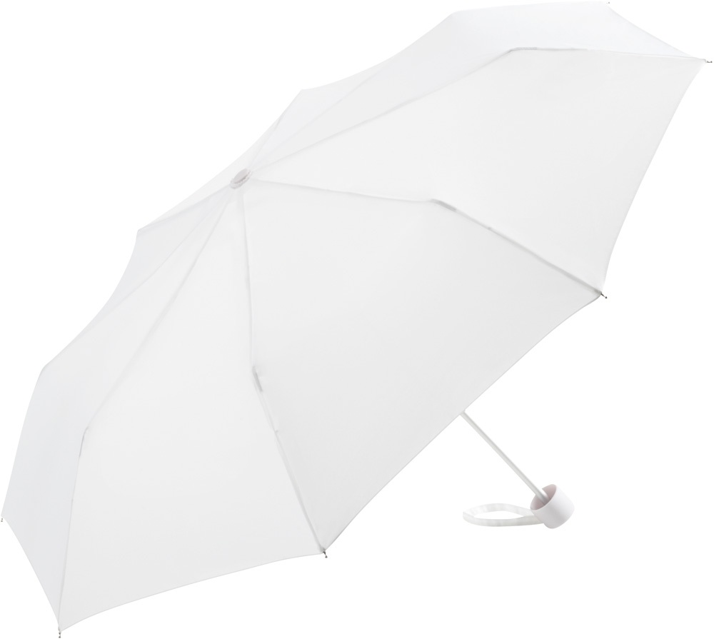 Logo trade corporate gifts image of: Windproof Alu mini umbrella, 5008, white