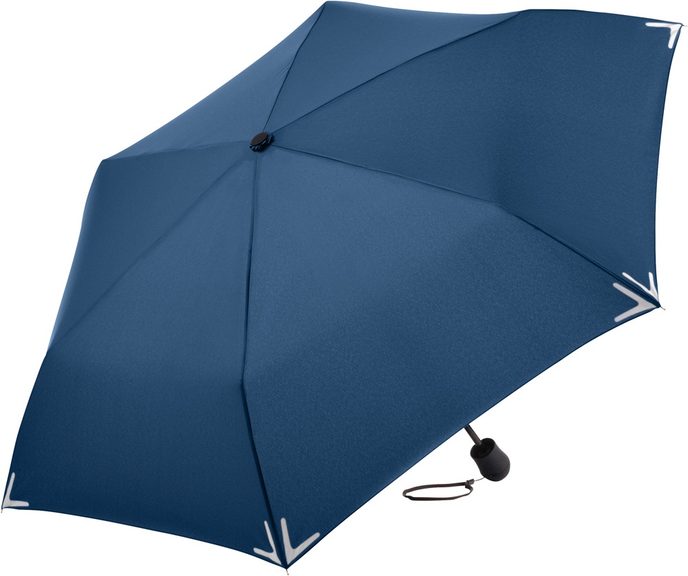 Logo trade promotional gifts picture of: Mini umbrella Safebrella® LED light 5171, Blue