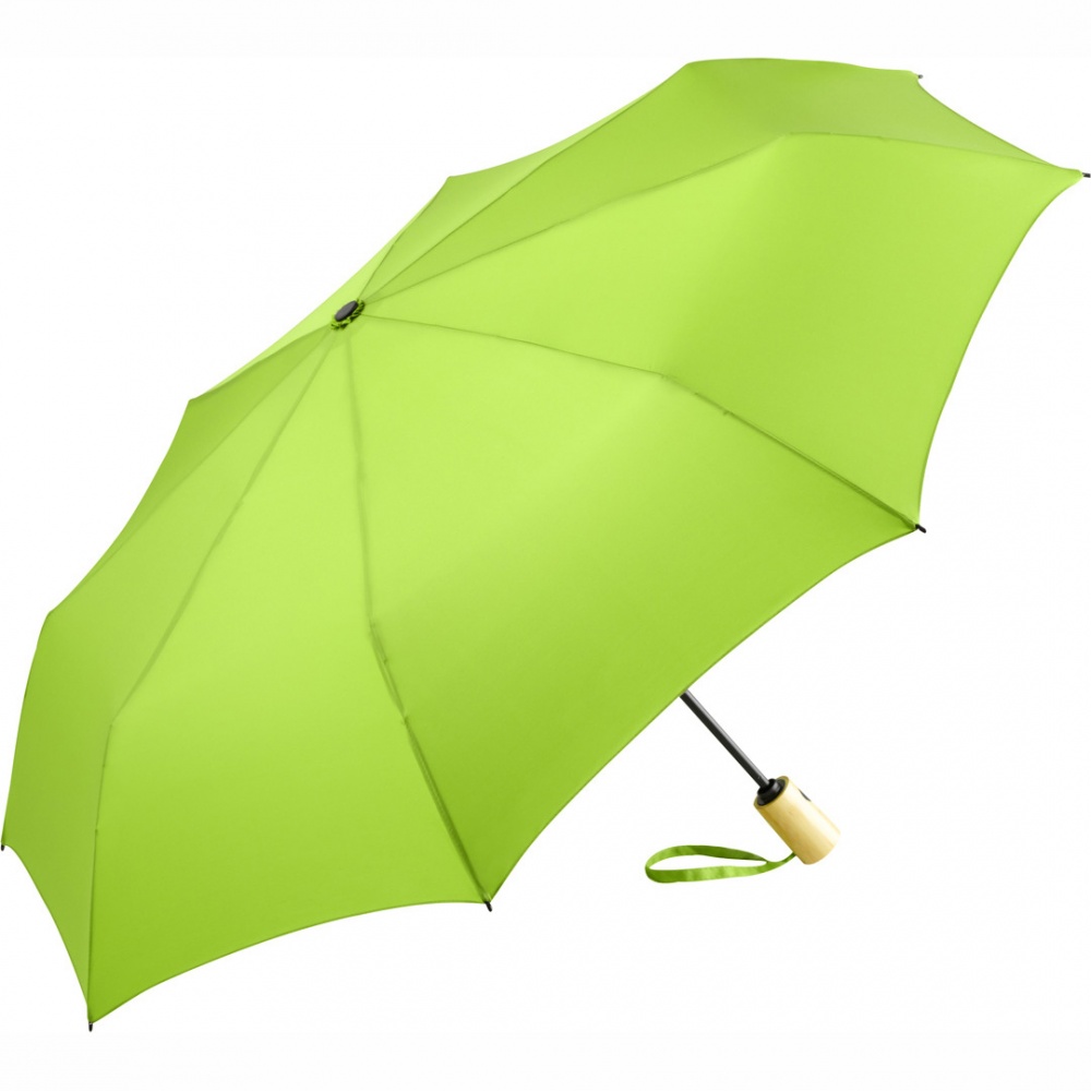 Logo trade business gifts image of: AOC mini umbrella ÖkoBrella 5429, Green