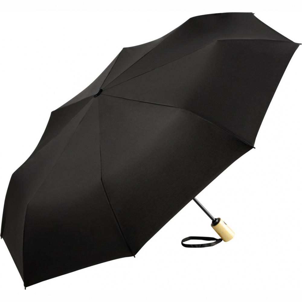 Logotrade promotional merchandise picture of: AOC mini umbrella ÖkoBrella 5429, Black