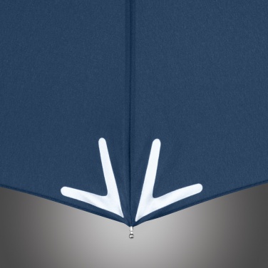 Logo trade promotional merchandise image of: AC mini umbrella Safebrella® LED 5571, Blue