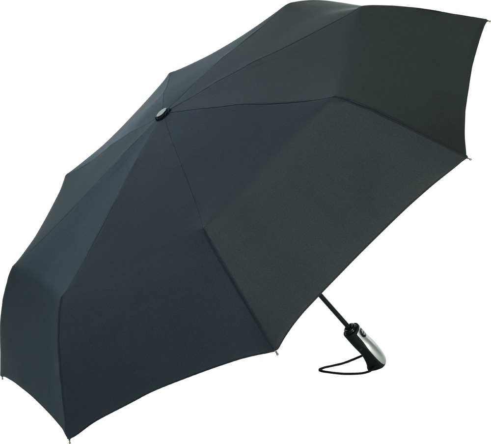 Logo trade corporate gifts image of: AOC oversize mini umbrella Stormmaster, black