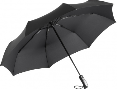 Logo trade promotional gifts picture of: AOC oversize mini umbrella Stormmaster, black