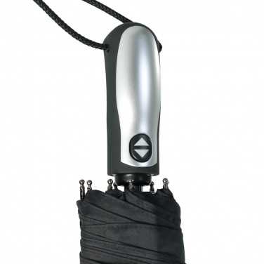 Logo trade promotional gifts image of: AOC oversize mini umbrella Stormmaster, black