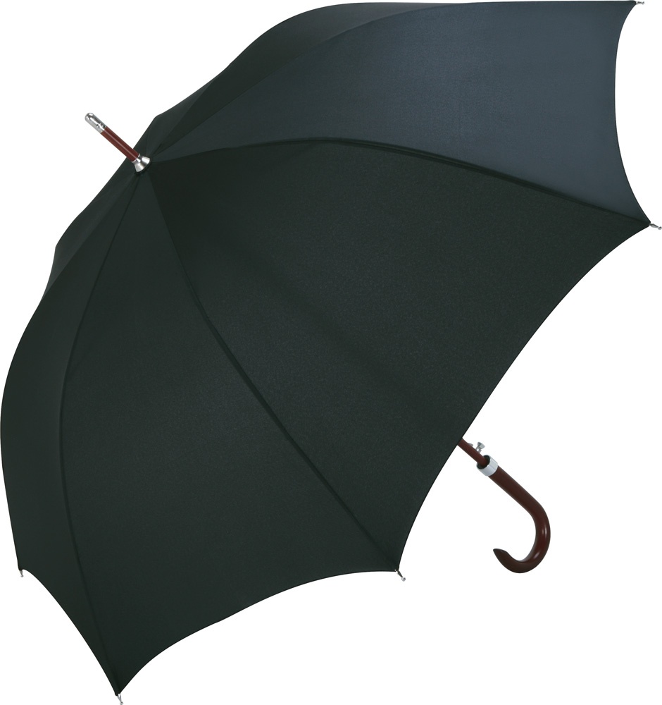 Logotrade promotional product picture of: AC woodshaft golf umbrella FARE®-Collection, Black