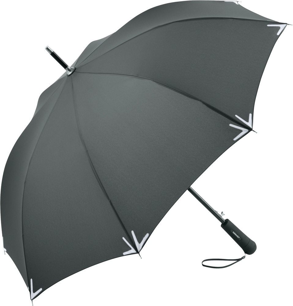 Logotrade business gifts photo of: AC regular umbrella Safebrella® LED, grey