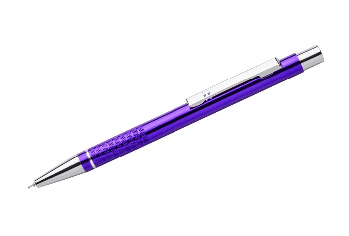 Logo trade business gifts image of: BonitoBallpoint pen, purple
