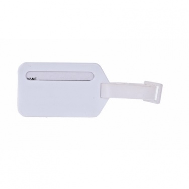 Logotrade promotional item picture of: Luggage tag, White