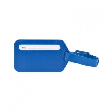 Logo trade promotional items picture of: Luggage tag, Blue