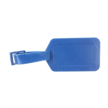 Logo trade promotional merchandise picture of: Luggage tag, Blue