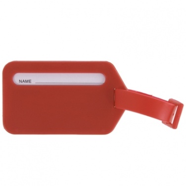Logotrade promotional merchandise photo of: Luggage tag, Red