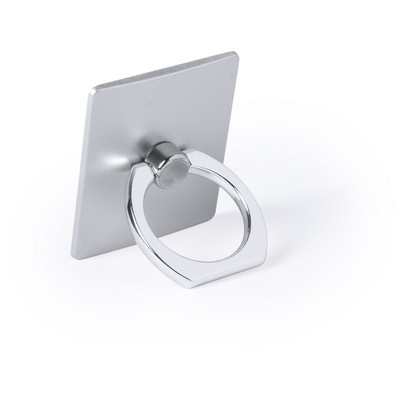 Logo trade promotional merchandise photo of: Phone holder, phone stand, silver