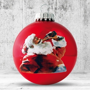 Logotrade promotional merchandise image of: Christmas ball with 4-5 color logo 8 cm