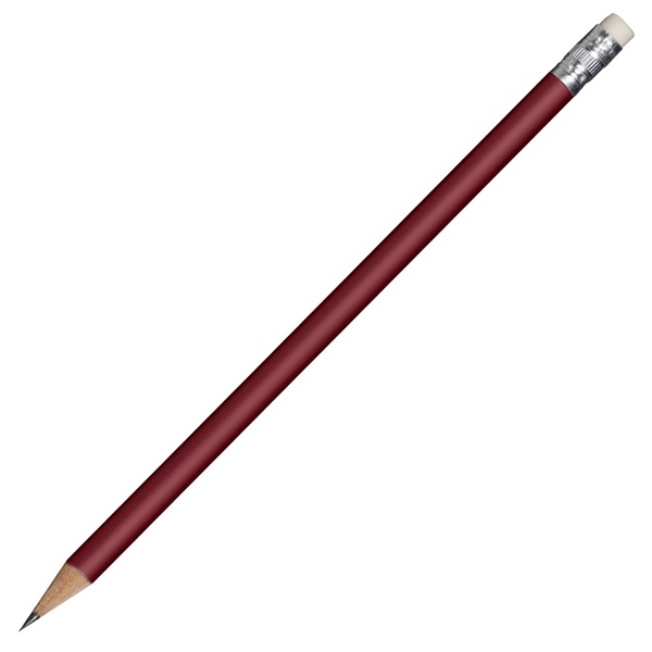 Logo trade promotional products picture of: Wooden pencil, red
