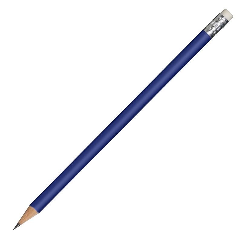Logo trade promotional item photo of: Reklaamtoode: Wooden pencil, dark blue
