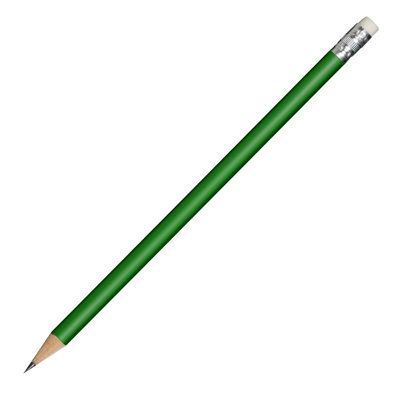 Logo trade promotional item photo of: Wooden pencil, green