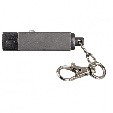 Logo trade advertising products picture of: Muscle LED torch keyring, graphite