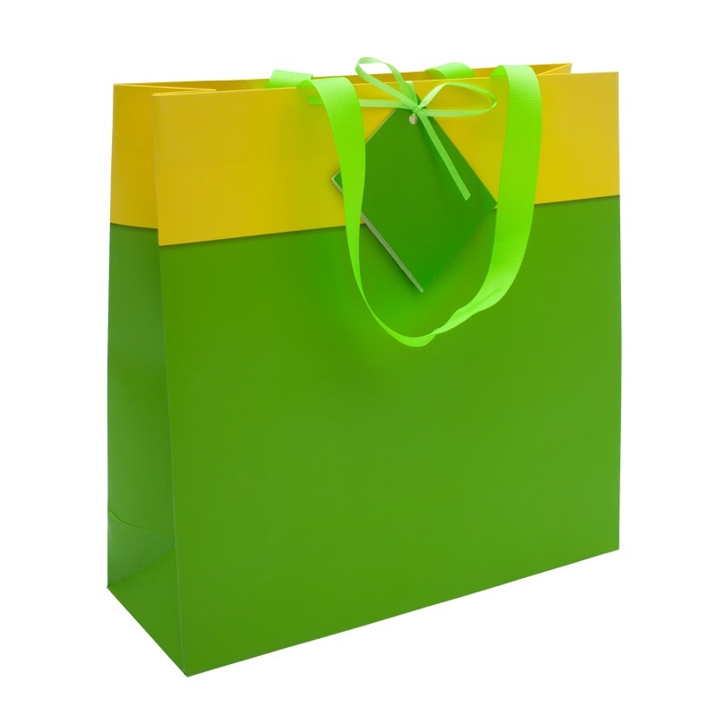 Logotrade promotional merchandise image of: Gift bag, green/yellow