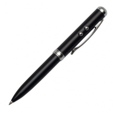Logotrade promotional giveaway picture of: Supreme ballpen with laser pointer - 4 in 1, black