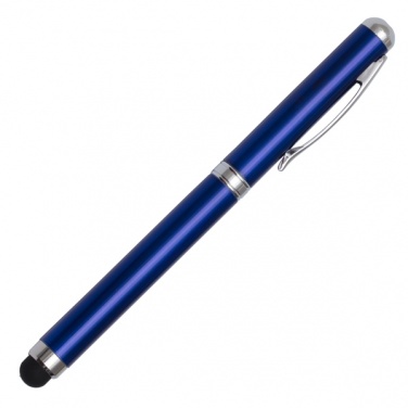 Logotrade promotional product image of: Supreme ballpen with laser pointer - 4 in 1, blue