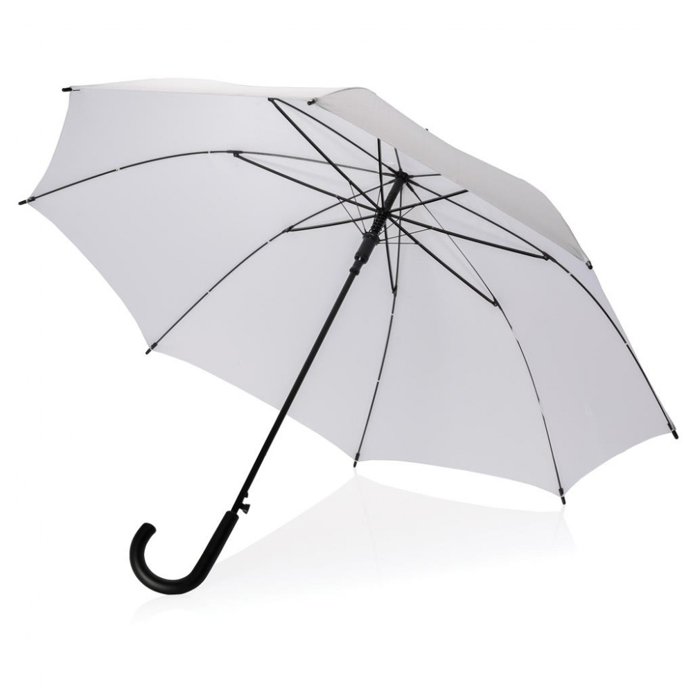 Logo trade promotional giveaway photo of: 23" XD automatic umbrella dia. 102 cm, white
