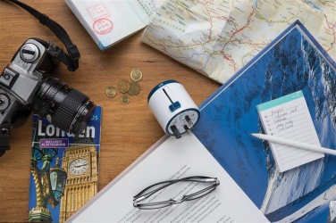 Logotrade business gift image of: Travel Blue world travel adapter, white