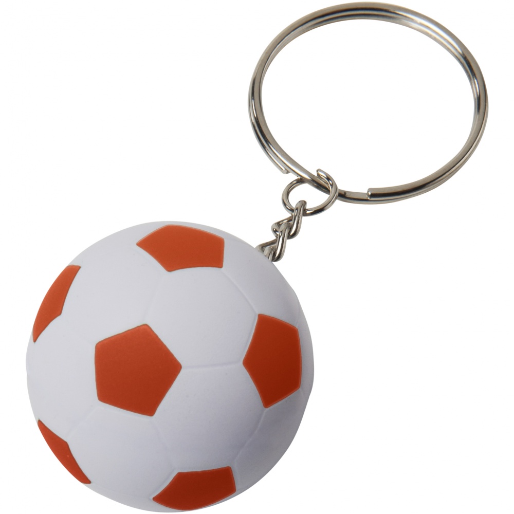 Logotrade advertising product image of: Striker football key chain, orange
