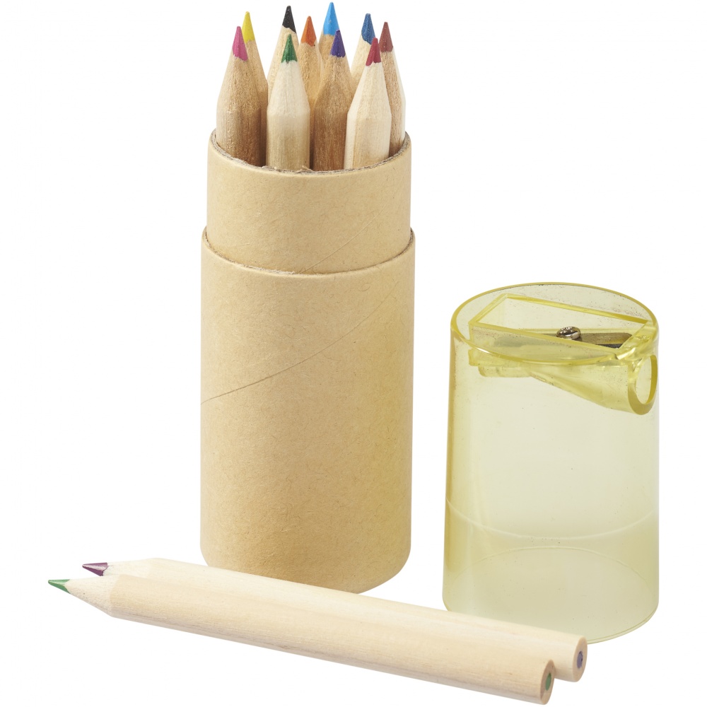 Logotrade corporate gift image of: 12-piece pencil set, yellow