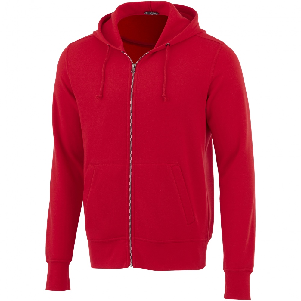 Logo trade business gifts image of: Cypress full zip hoodie, red