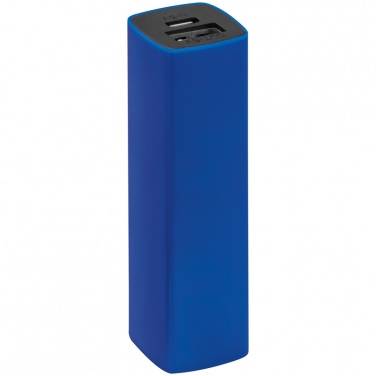 Logo trade business gifts image of: 2200 mAh Powerbank with case, Blue