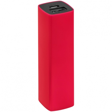 Logo trade corporate gifts picture of: 2200 mAh Powerbank with case, Red