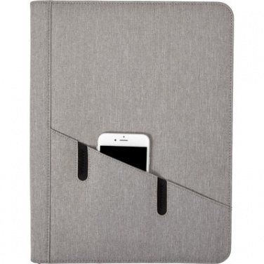 Logotrade promotional giveaways photo of: Conference folder A4 with notepad, Grey