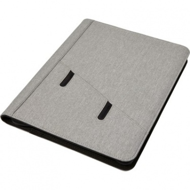 Logo trade promotional gifts picture of: Conference folder A4 with notepad, Grey
