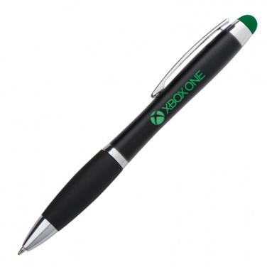 Logo trade promotional product photo of: Light up touch pen for engraving LA NUCIA, Green